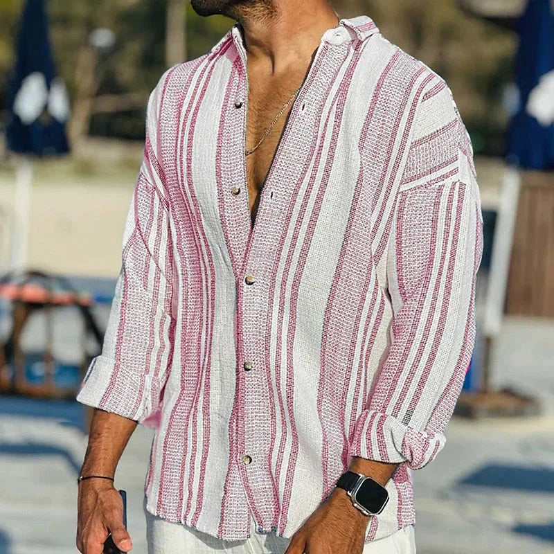 Danny - Herenshirt met lange mouwen