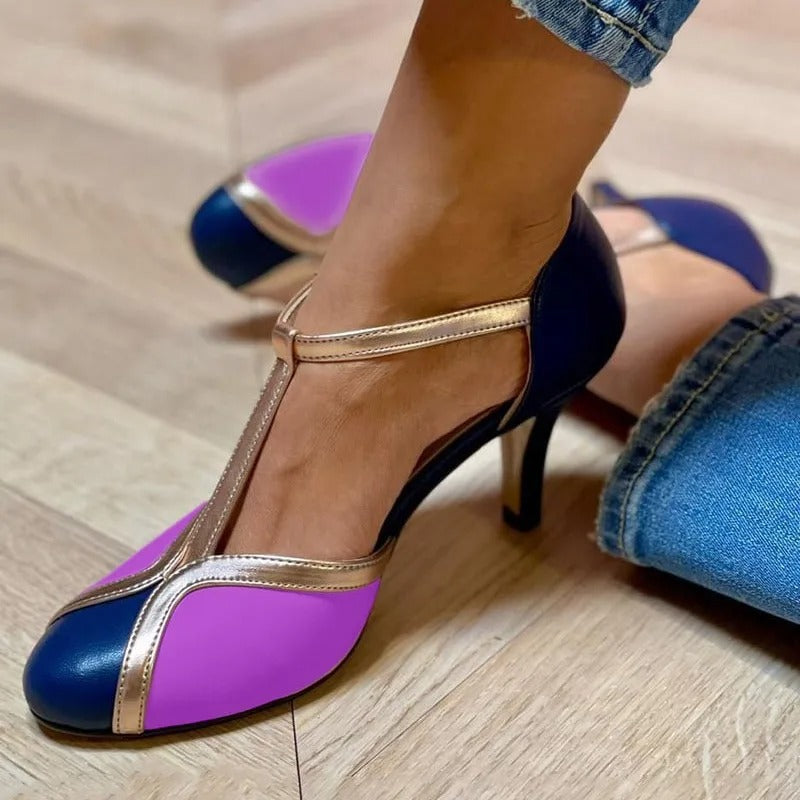 Cleonice - T-strap pumps met kitten heel voor dames