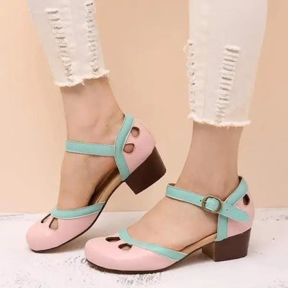 Mathilde - Dames sandalen met bandje en blokhak