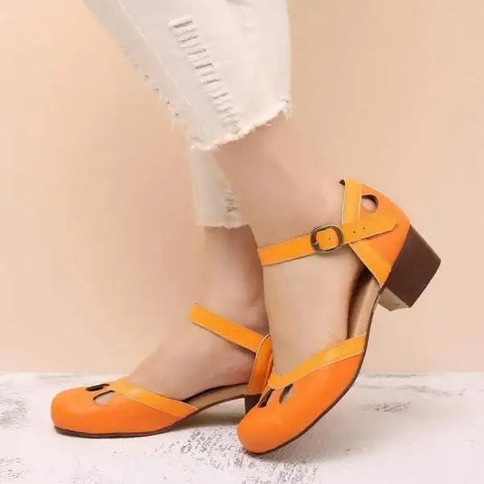 Mathilde - Dames sandalen met bandje en blokhak