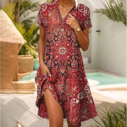 Brigid | Zomerjurk met v-hals voor dames