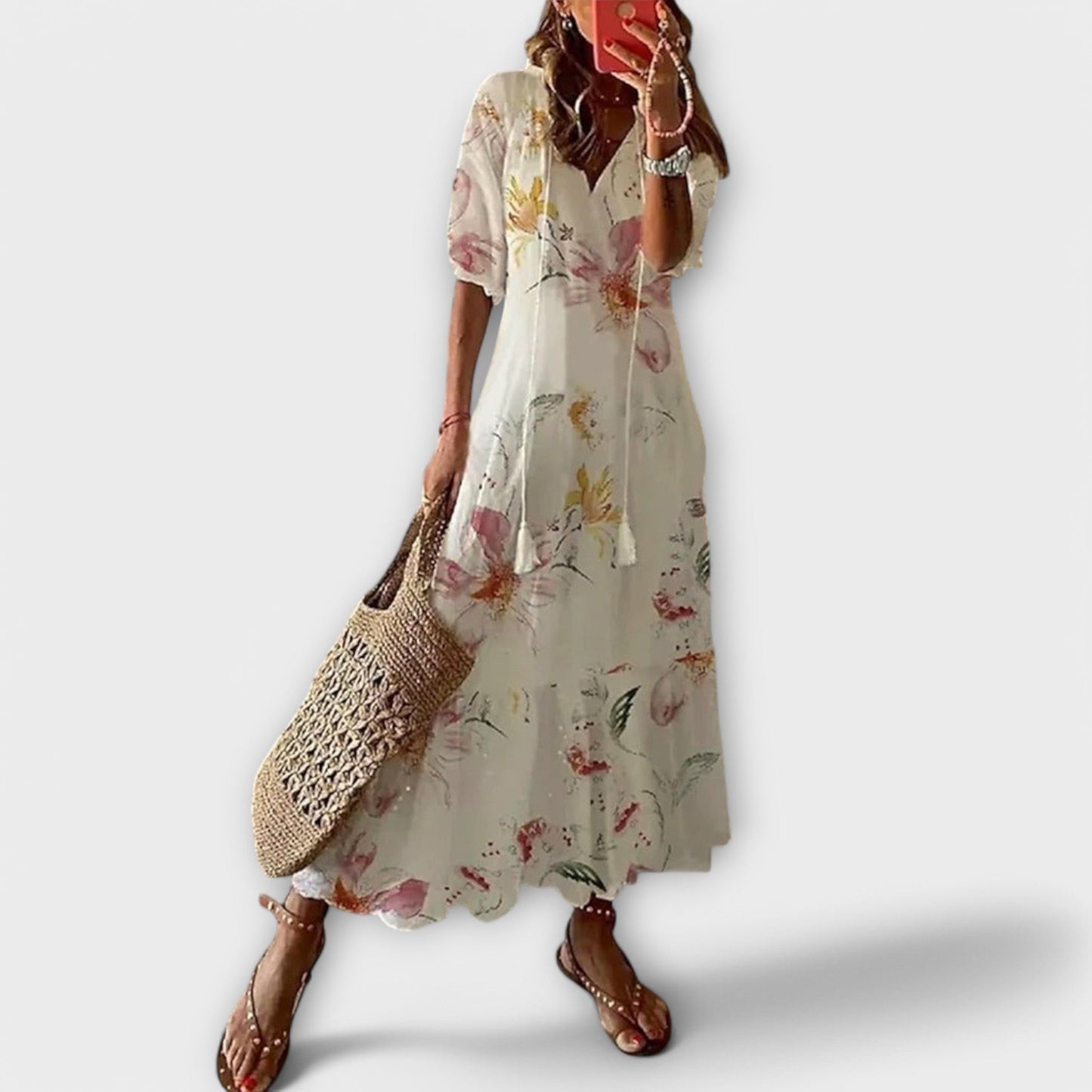 Alexi - Comfortabele losse maxi-jurk