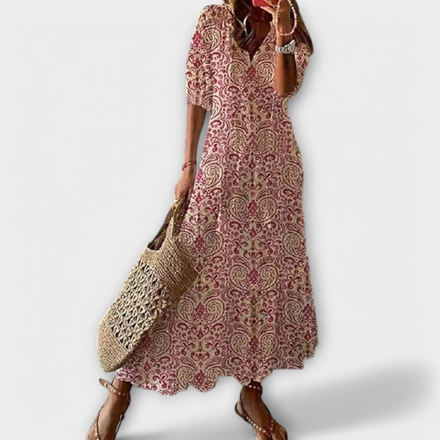 Alexi - Comfortabele losse maxi-jurk