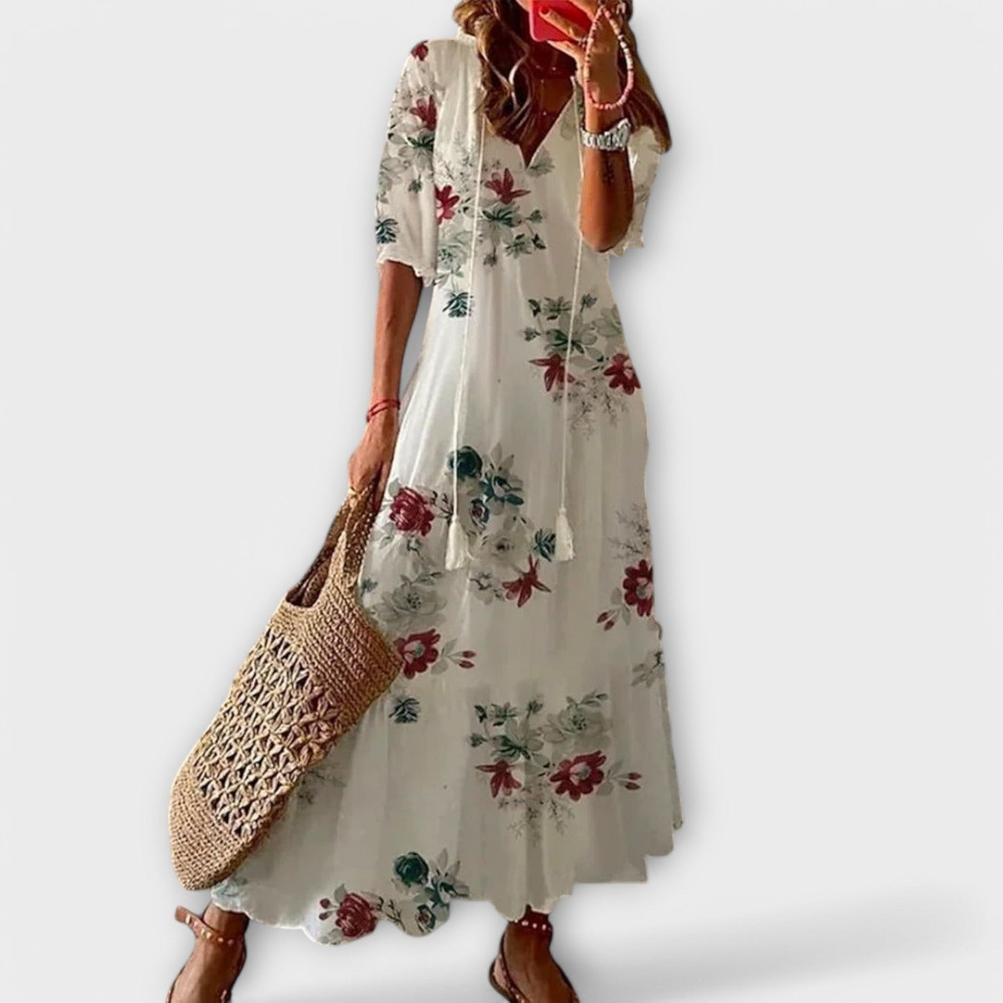 Alexi - Comfortabele losse maxi-jurk