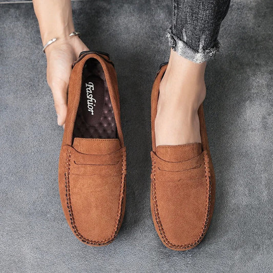 Tate - Casual klassieke suède loafers