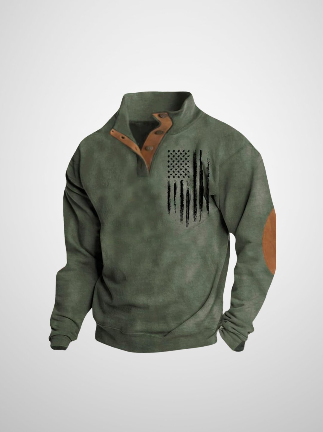Rein - Heren vintage sweatshirt met vlaggenprint