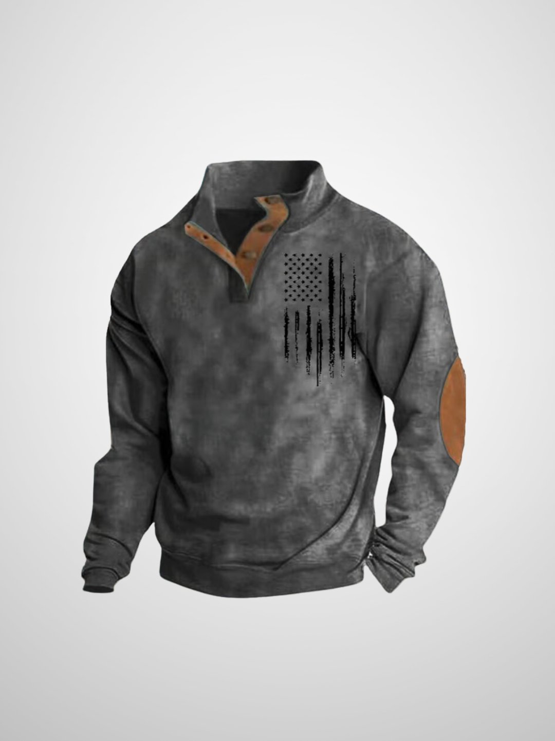 Rein - Heren vintage sweatshirt met vlaggenprint