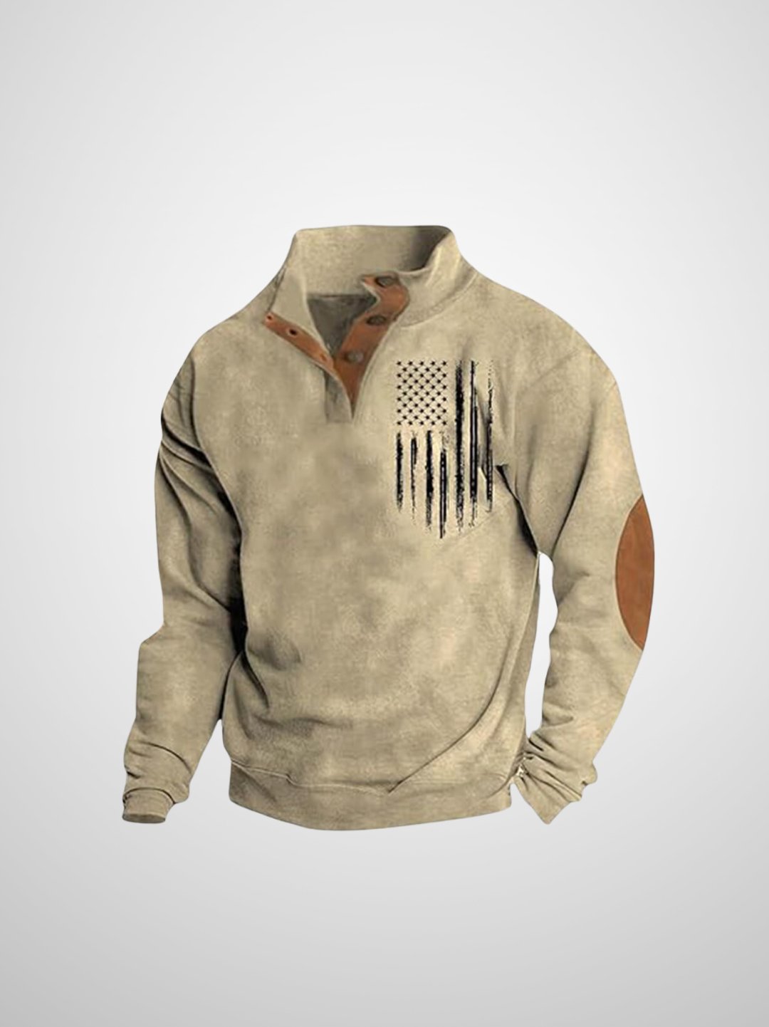 Rein - Heren vintage sweatshirt met vlaggenprint