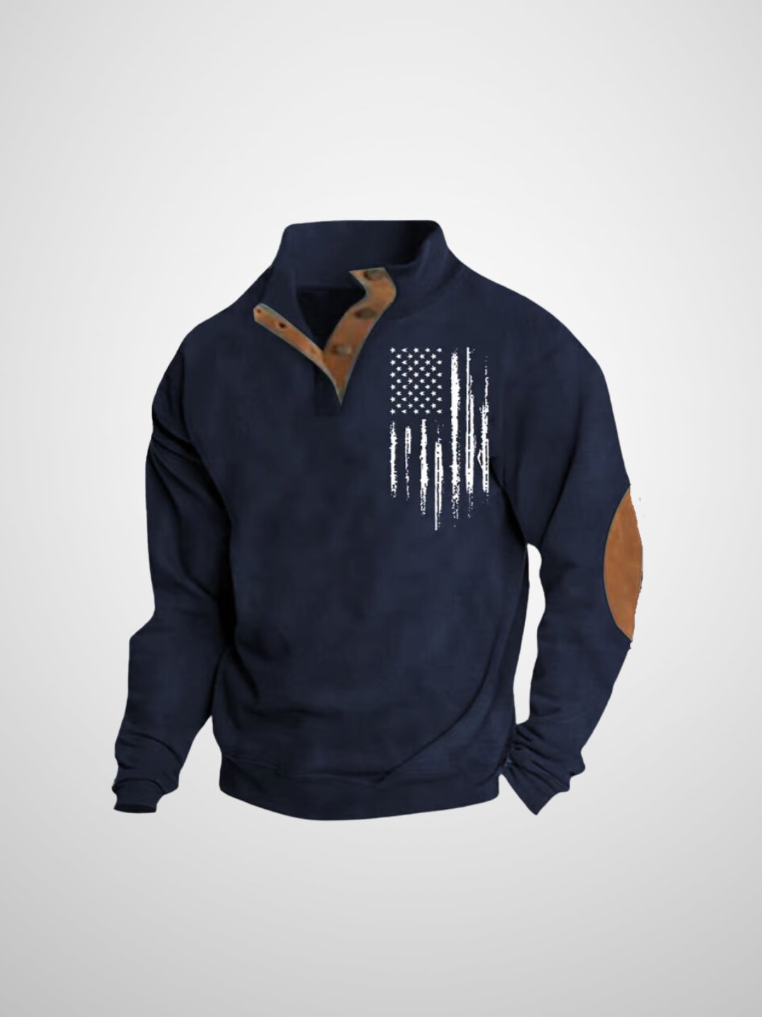 Rein - Heren vintage sweatshirt met vlaggenprint