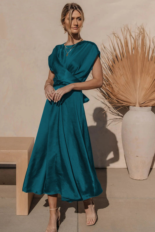 Feline | Prachtige elegante midi avondjurk