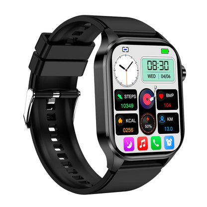 Smartwatch met EKG, Bloeddrukmeting en Gezondheidstracking – Compatibel met iOS en Android