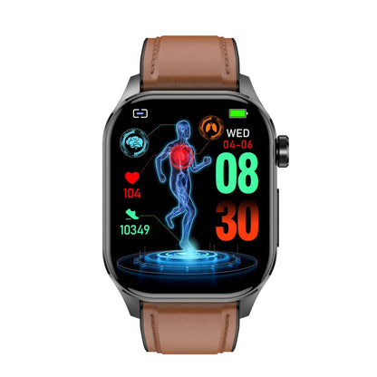 Smartwatch met EKG, Bloeddrukmeting en Gezondheidstracking – Compatibel met iOS en Android