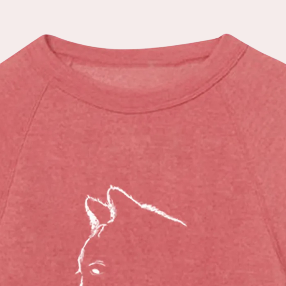 Cyrel - Casual trui met kattenprint voor dames