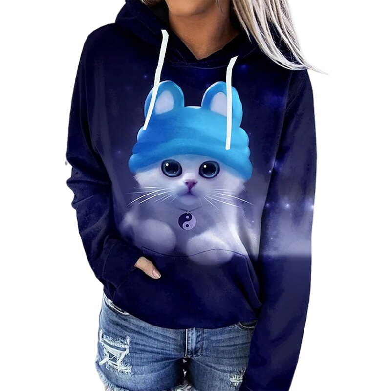 Deirdre - Levendige graphic hoodie met artistiek design