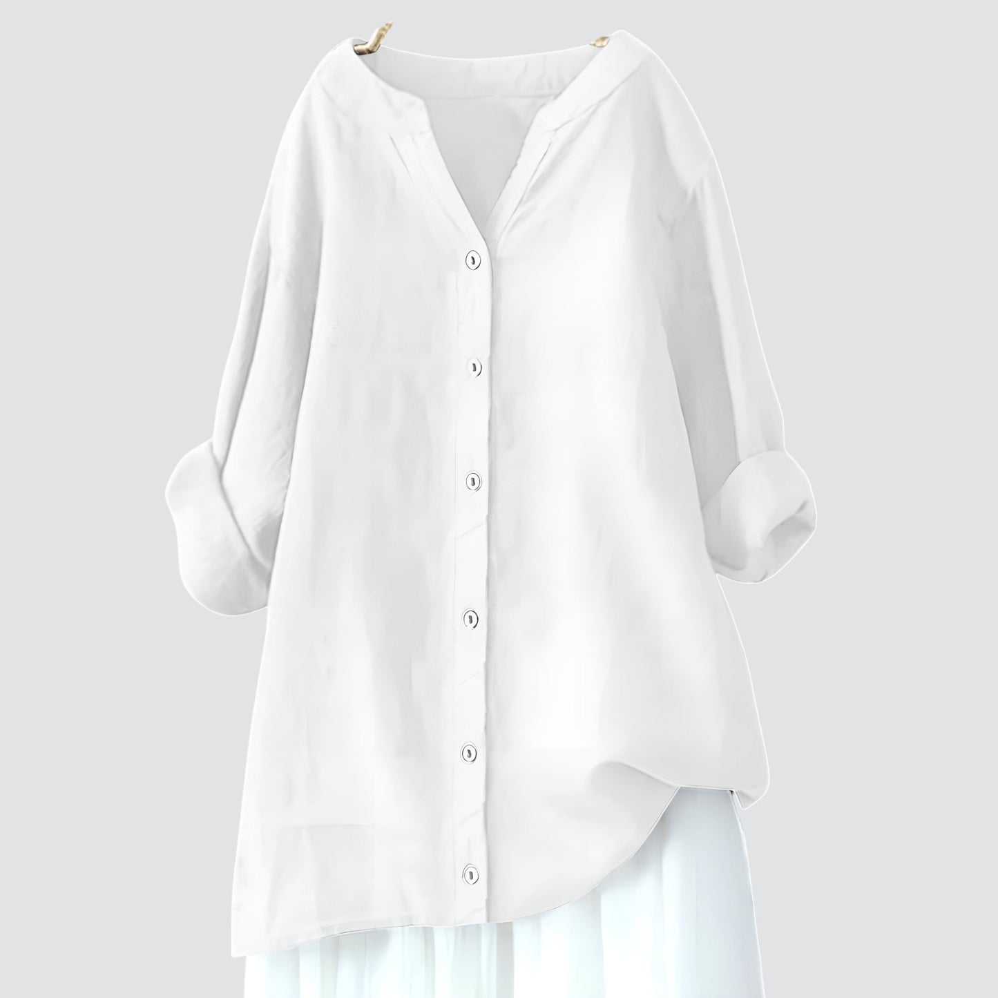 Onorina - Losvallende dames blouse met knopen