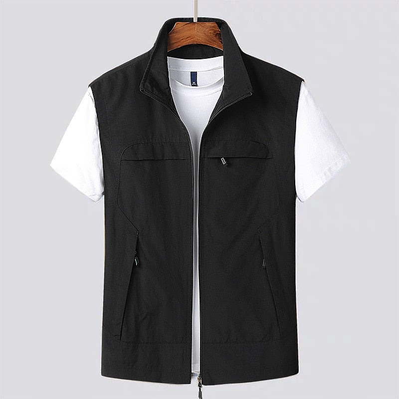Thilo - Herenbodywarmer met ritssluiting en opstaande kraag