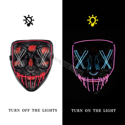 LED Halloween Masker